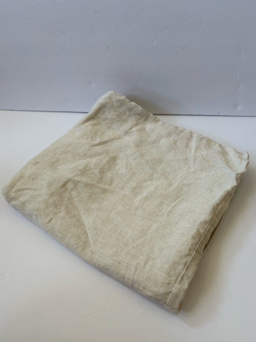 West Elm European Flax Linen Pillow Cover Sham Ivory Fiber Dye 26*26 Natural